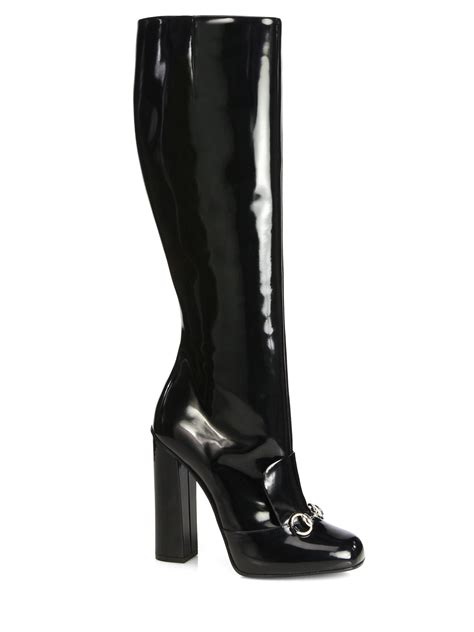 gucci over the knee boot|gucci knee high boots black.